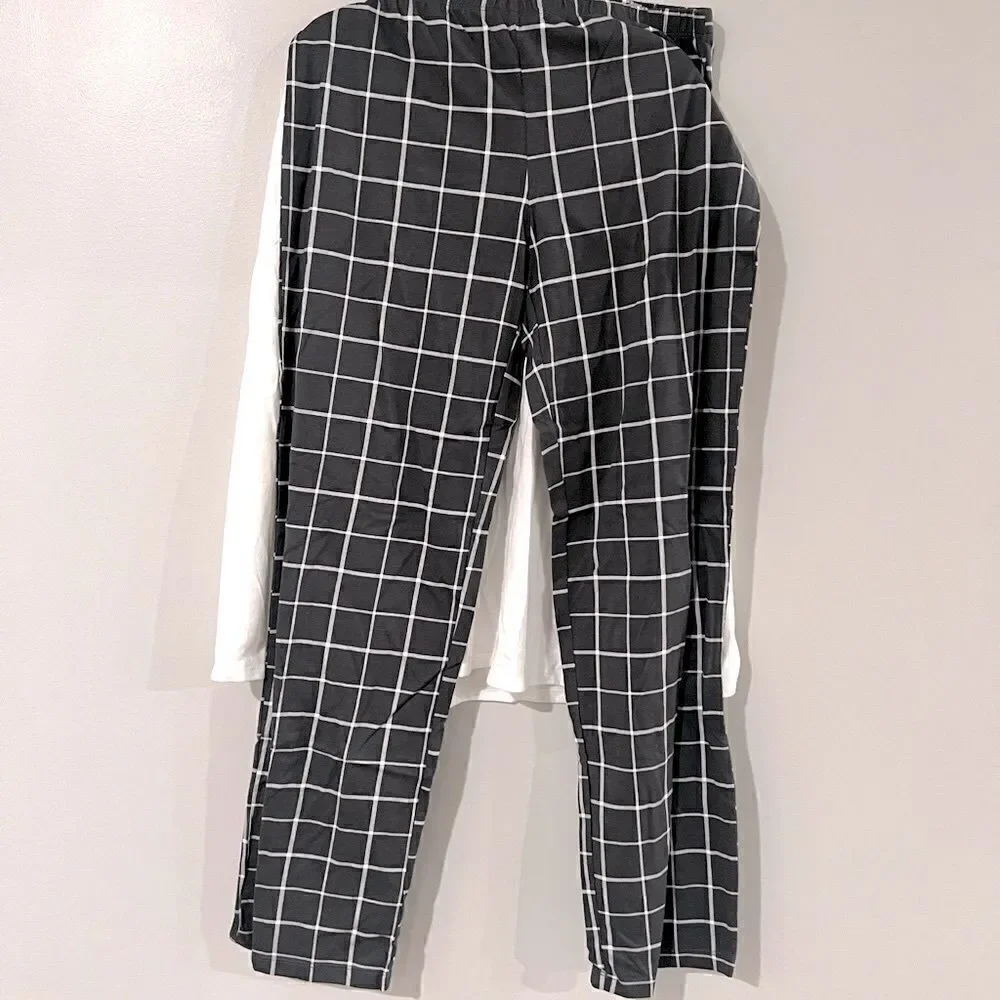 FAMILY PAJAMAS Matching Women's Mama Deer Mix It Family Pajama Set, grey New L